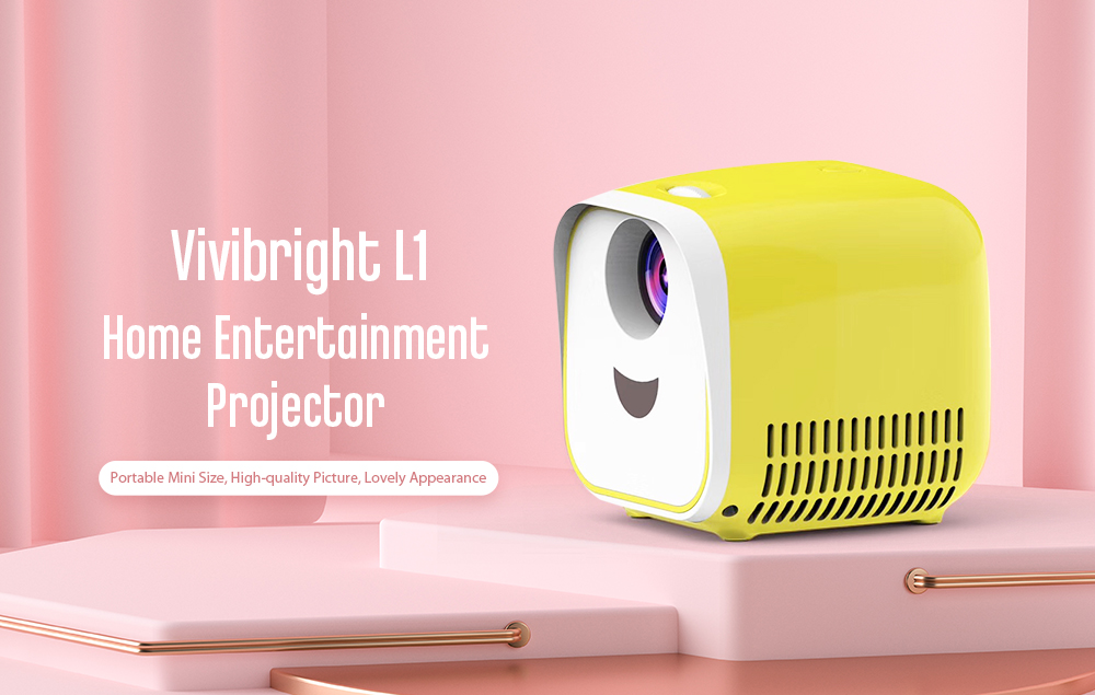 Vivibright L1 LCD Home Entertainment Projector 320 x 240P / Support 1080P / USB + HDMI + TF